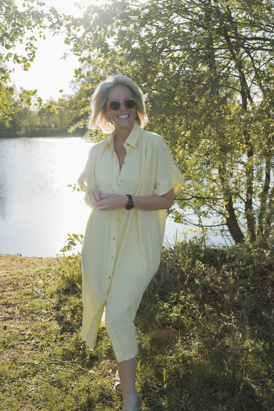 Vaya dress geel