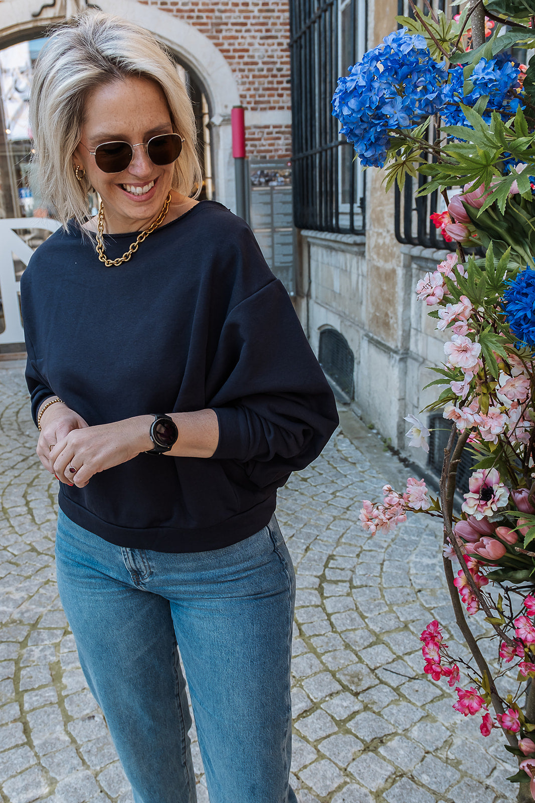 Meli trui blauw
