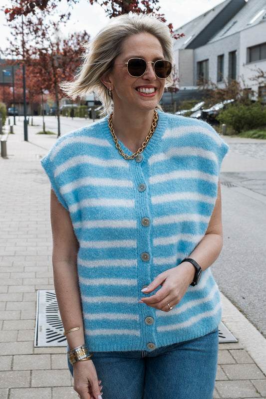 Cilou cardigan lichtblauw