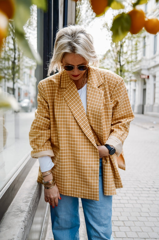 Lena blazer geel