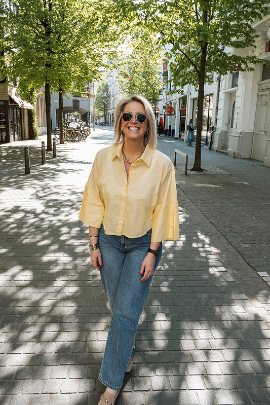 Monique blouse geel