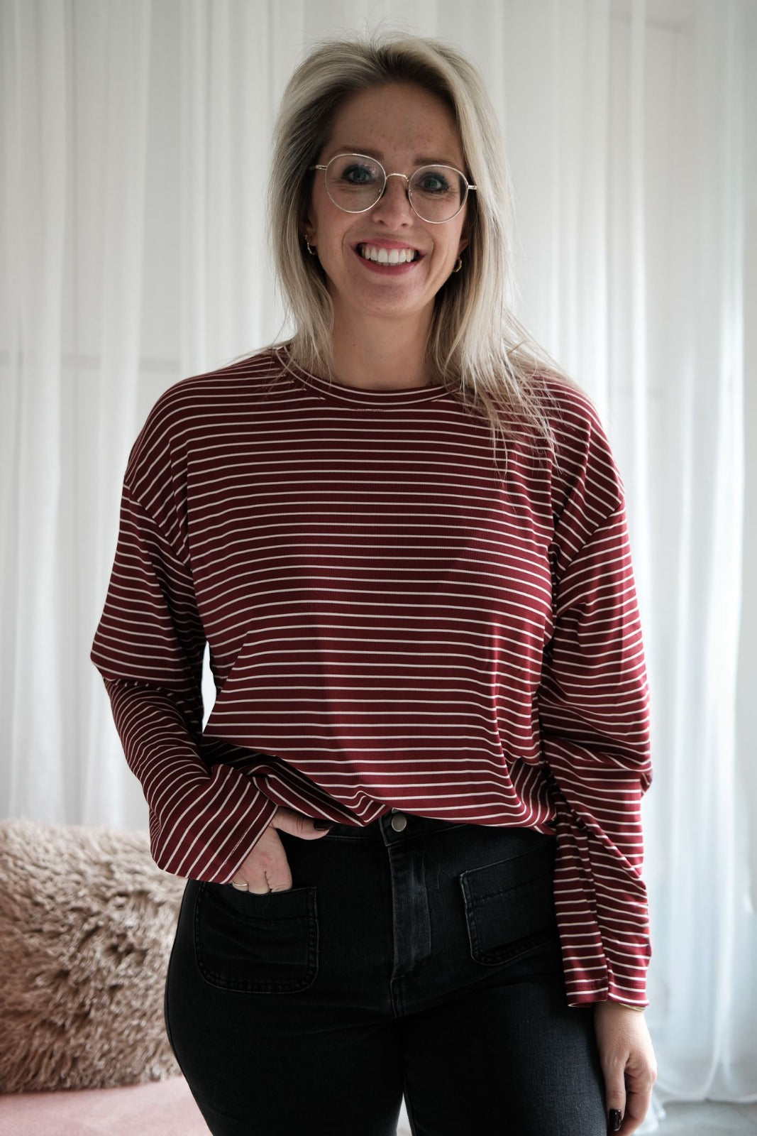 Mina streepjes shirt