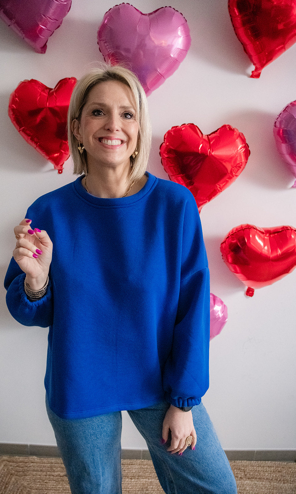 Leen sweater blauw “dogmom”