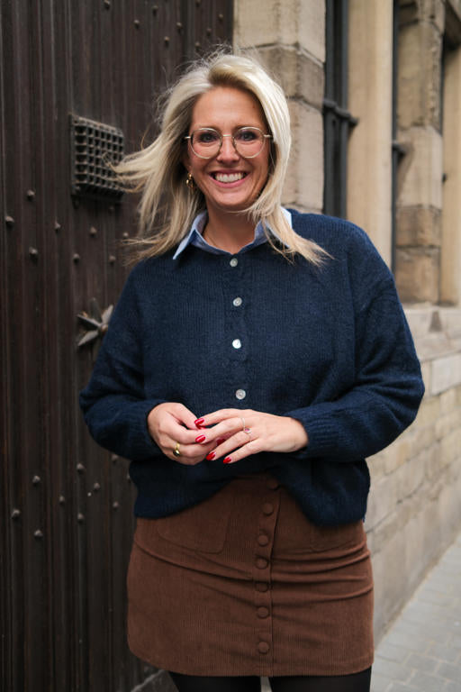 Florence cardigan donkerblauw