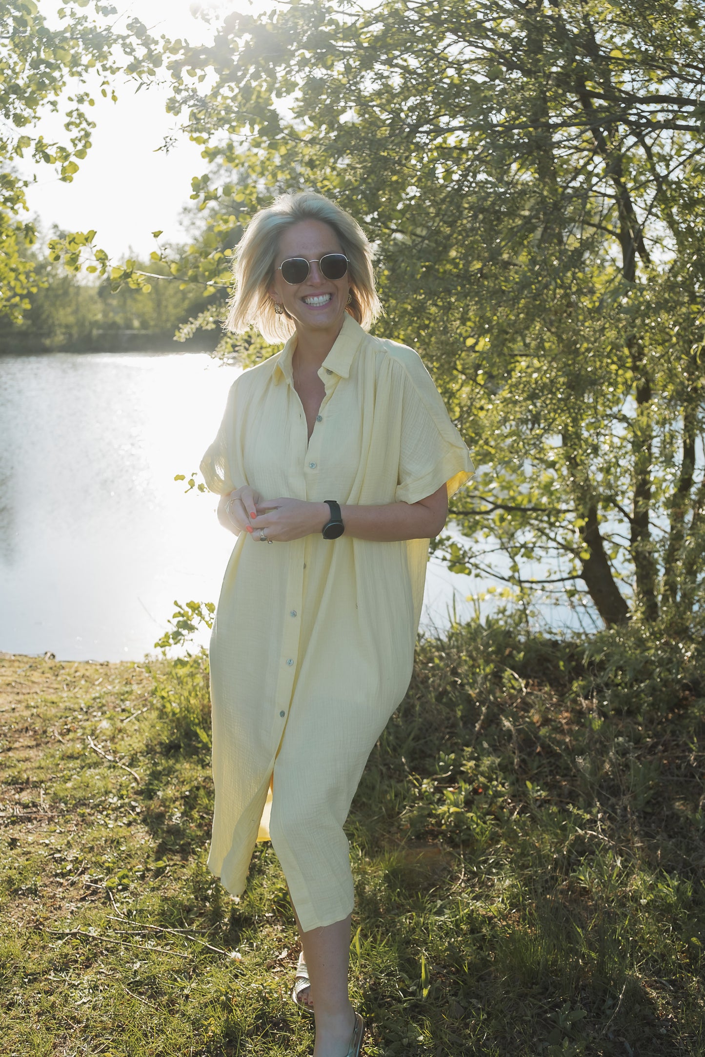 Vaya dress geel