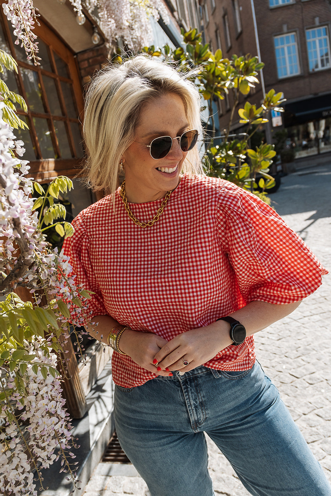 Rosaline blouse rood