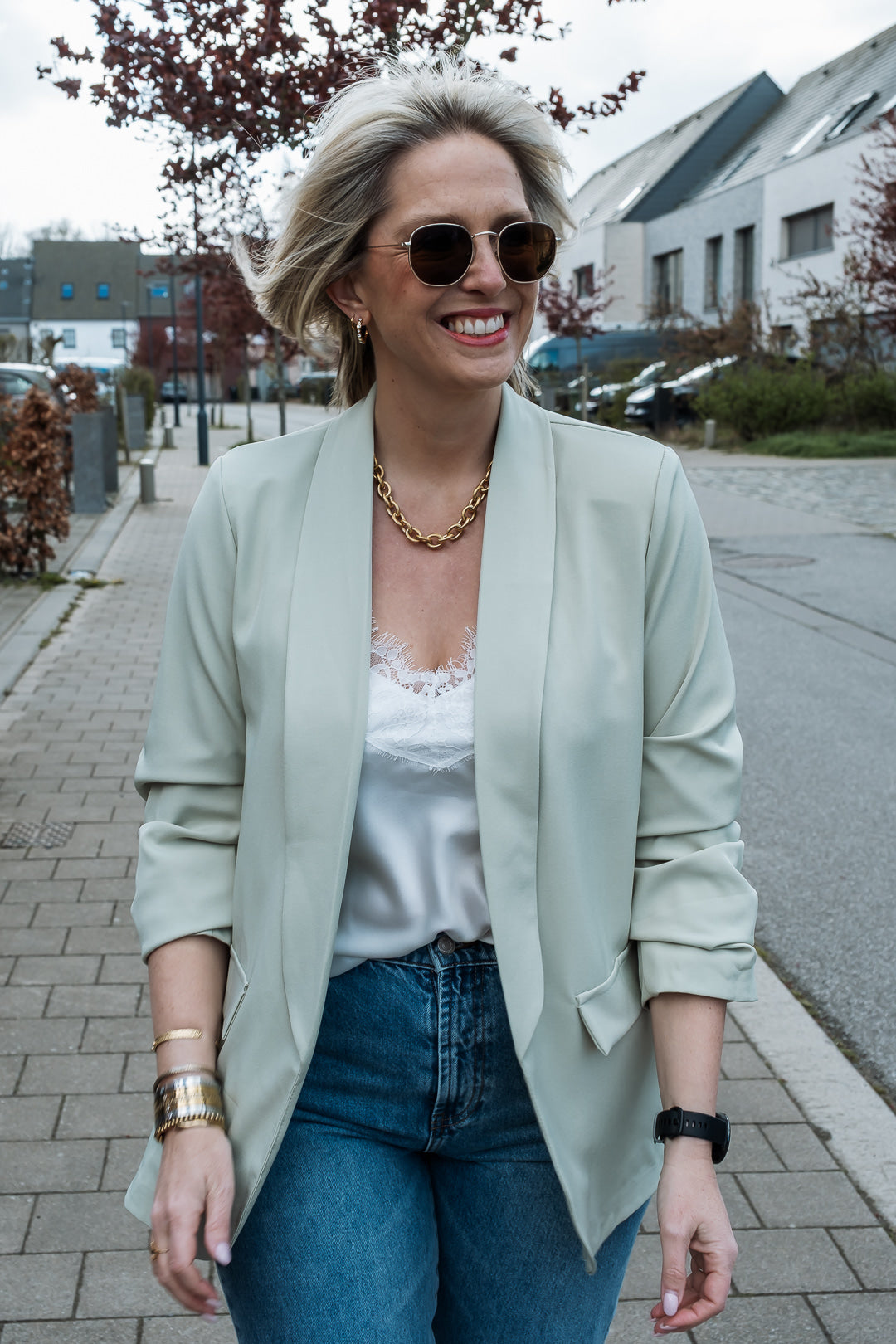 Siets blazer mintgroen