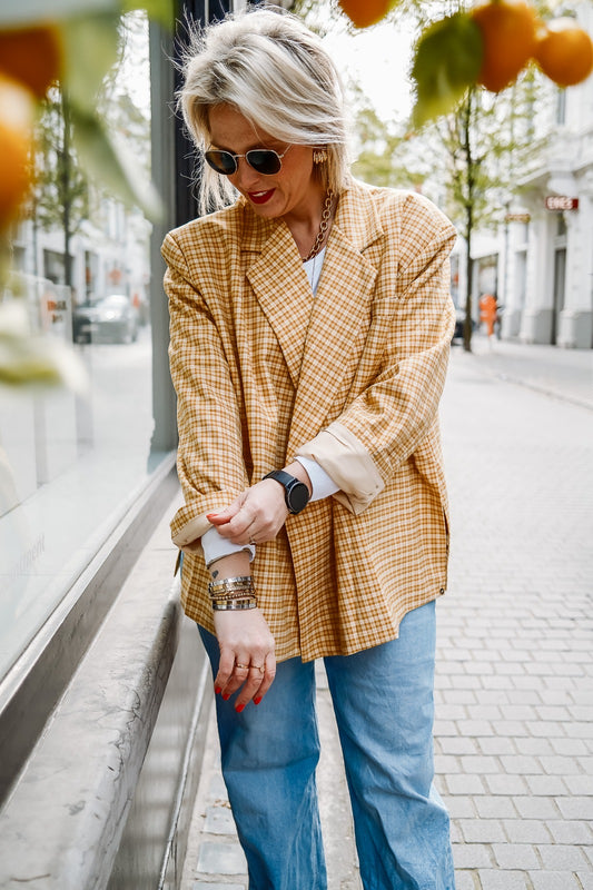 Lena blazer geel