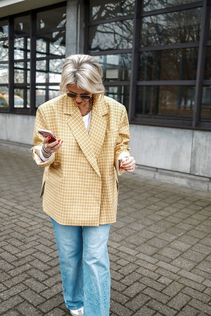 Lena blazer geel
