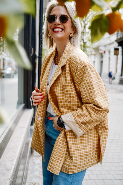 Lena blazer geel