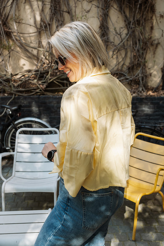 Monique blouse geel