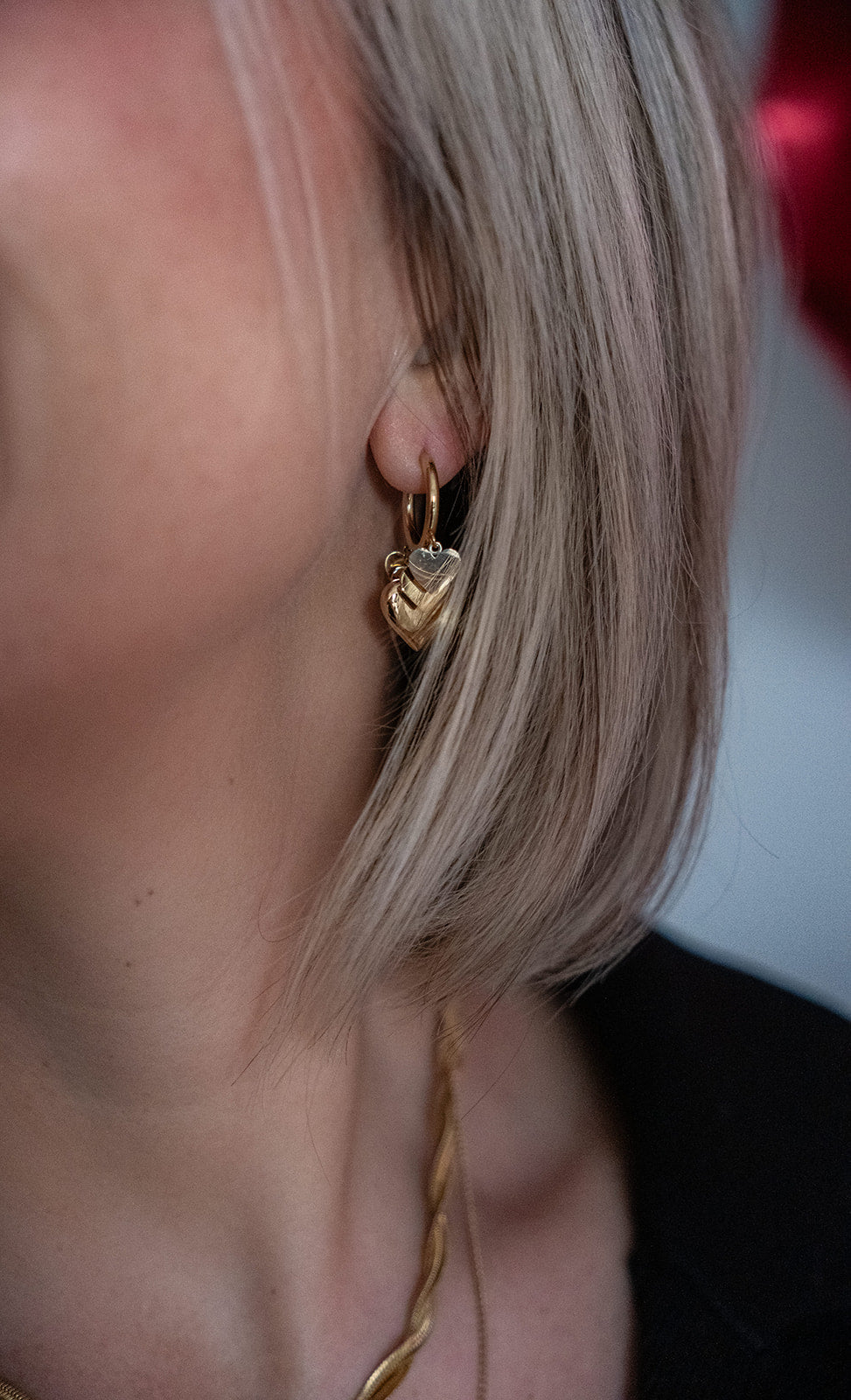 Fleur oorbellen in goudkleur