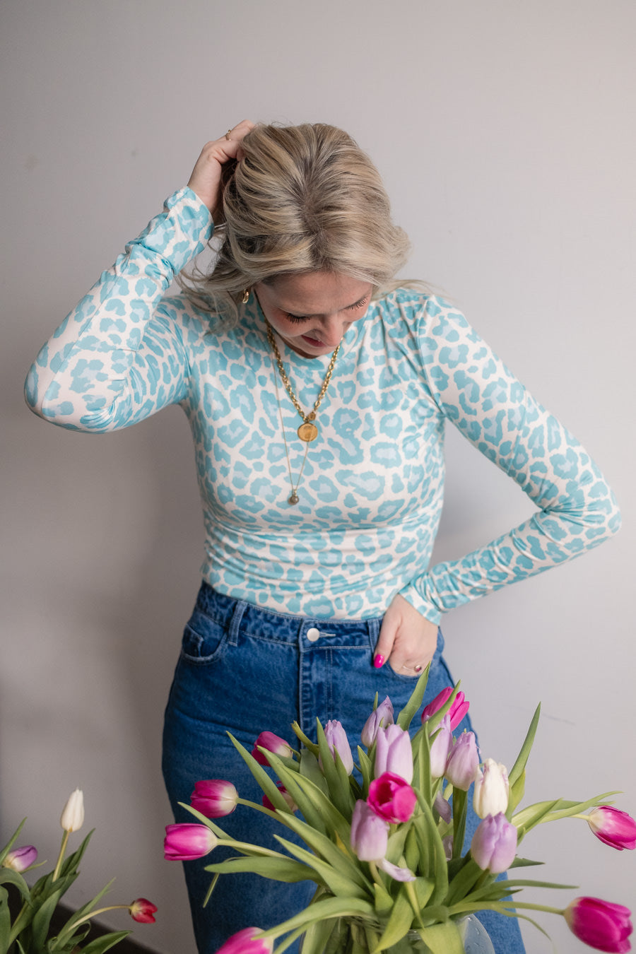 Yara shirt in Leo print