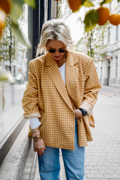 Lena blazer geel