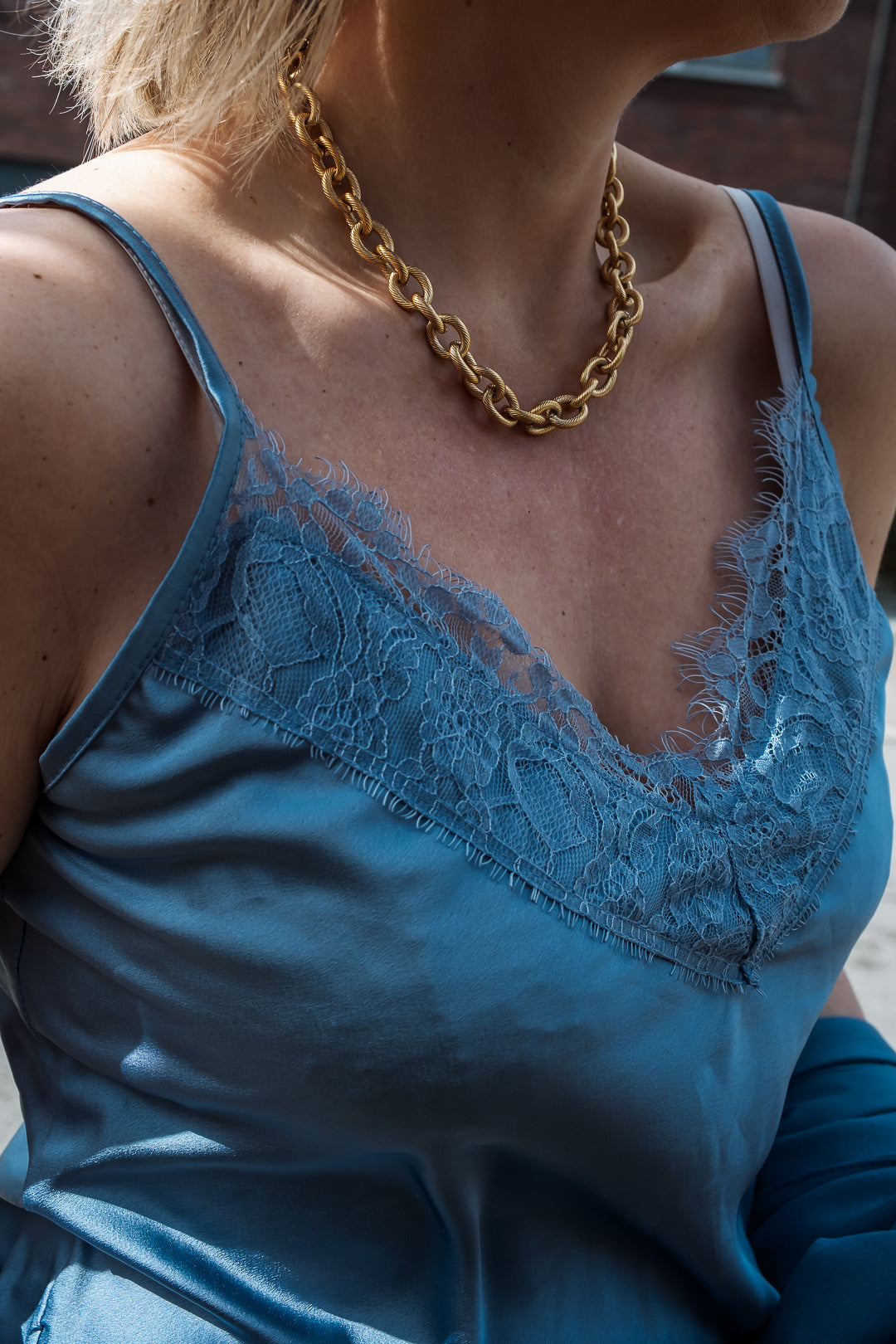 Hanna top blauw