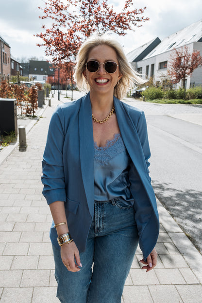 Hanna top blauw