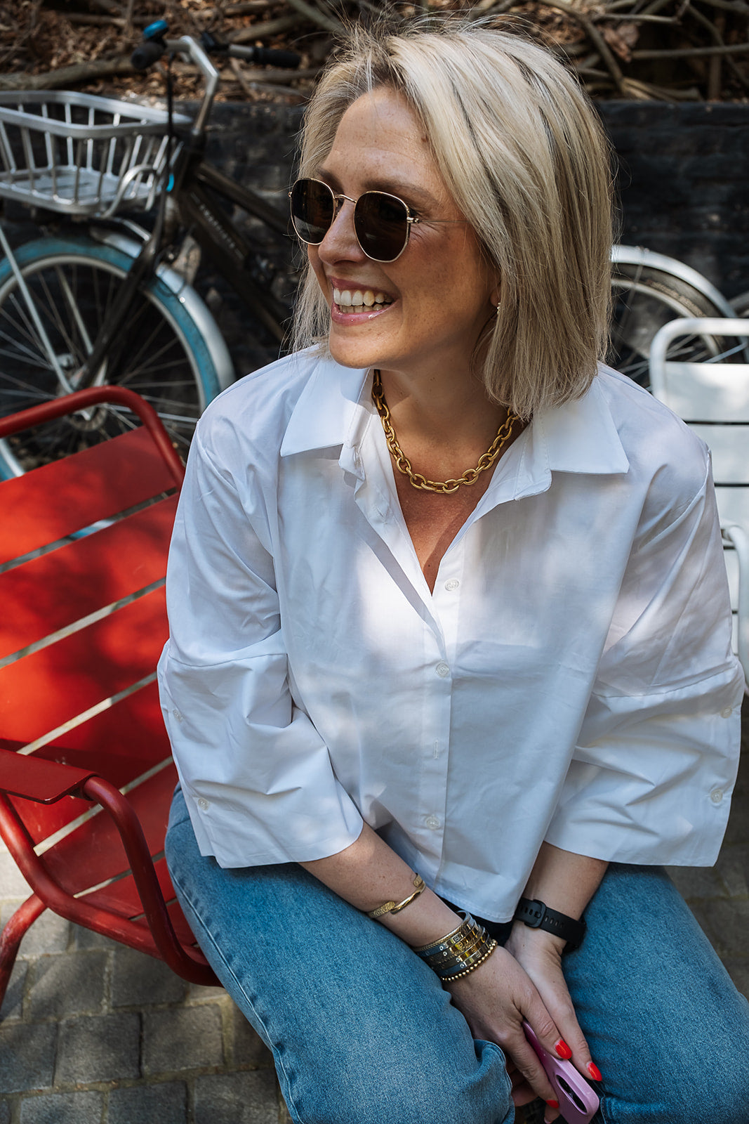 Monique blouse wit