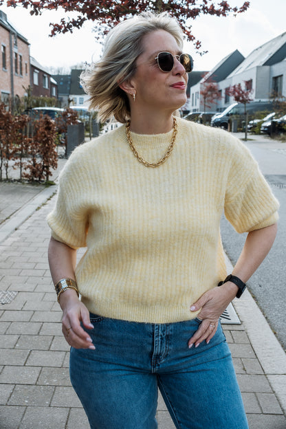 Loriane trui geel