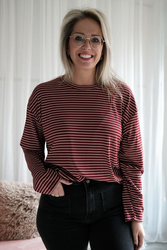 Mina streepjes shirt
