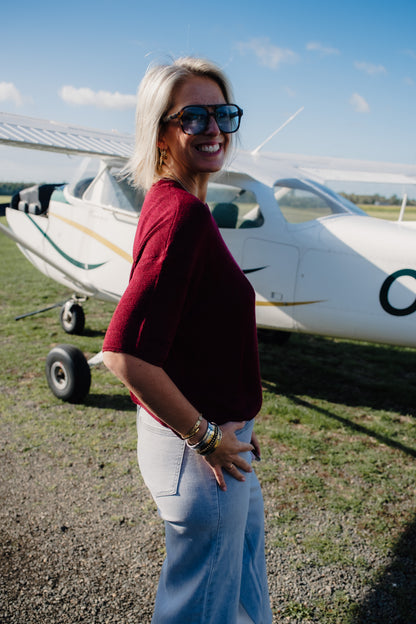 Willow shirt bordeaux