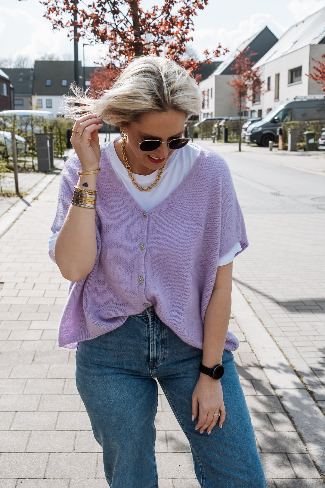 Vivianne cardigan Lila