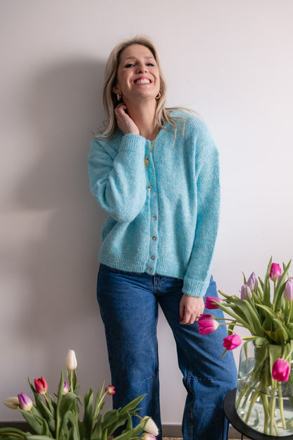 Milou cardigan skyblue