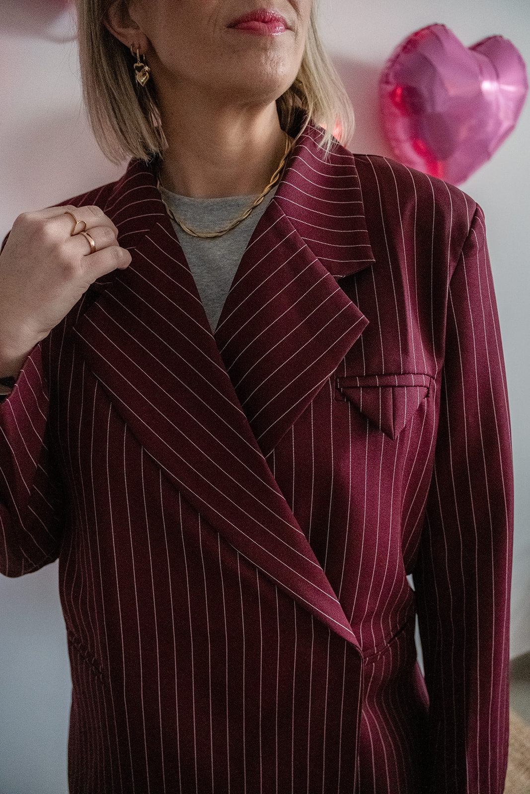 Jasmijn blazer Bordeaux