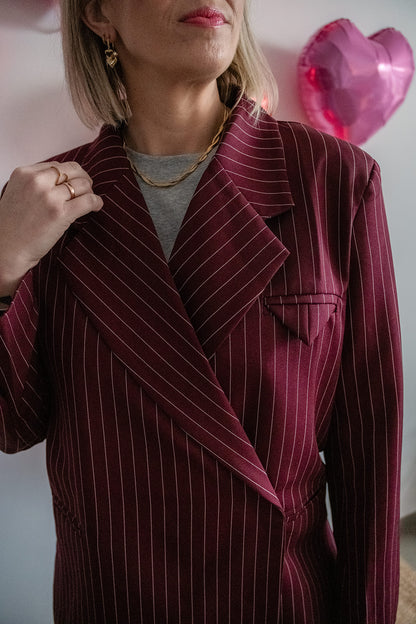 Jasmijn blazer Bordeaux