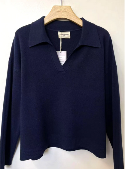 Jade polo donkerblauw