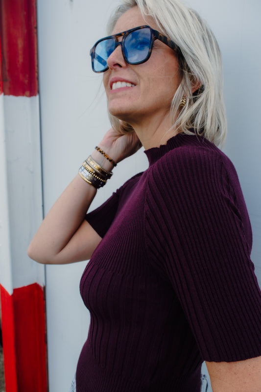 Hazel shirt aubergine