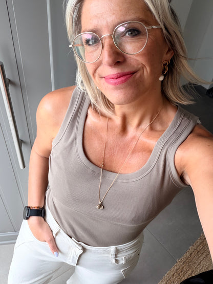 Maya top legergroen