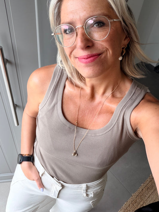 Maya top legergroen