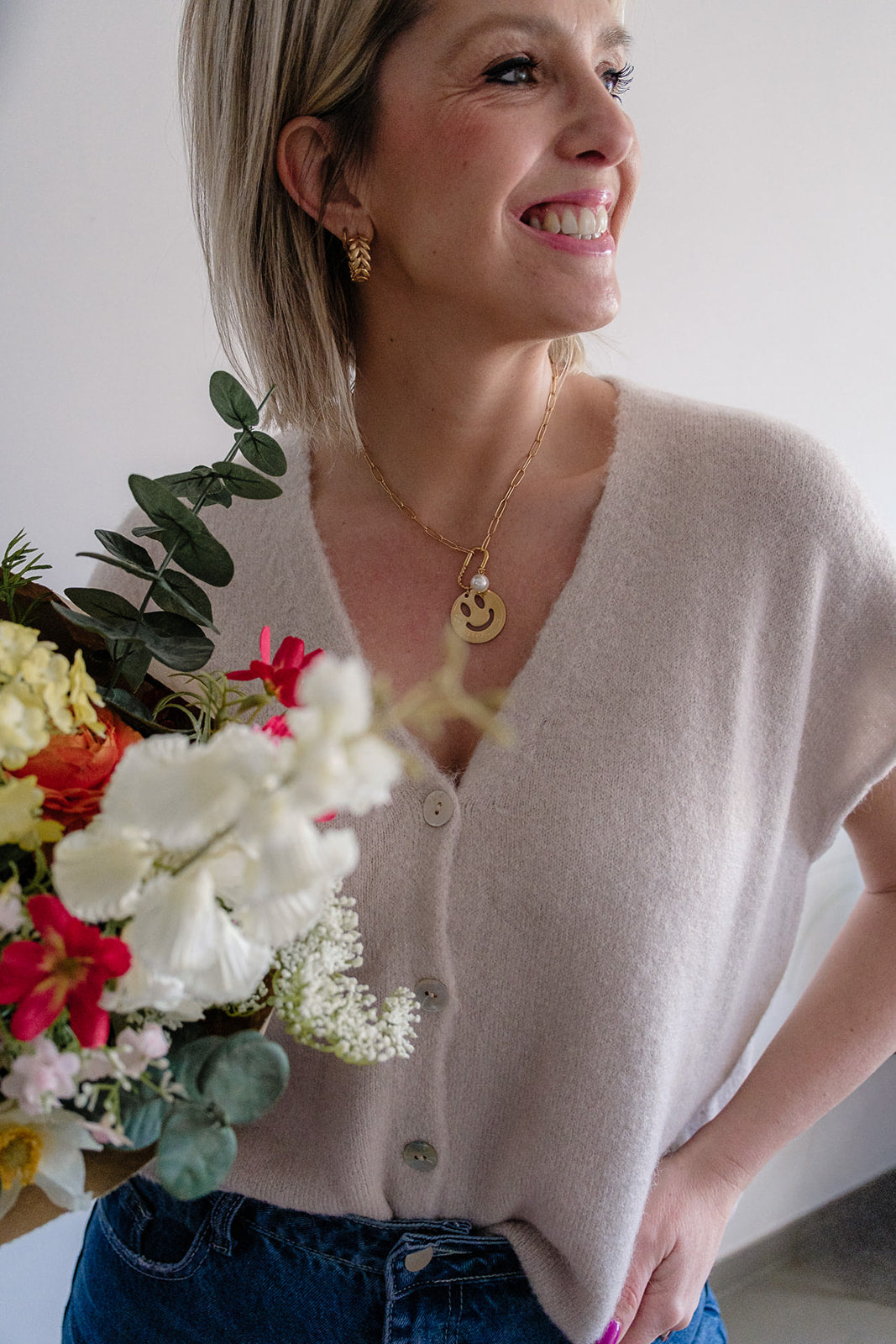 Elin cardigan beige