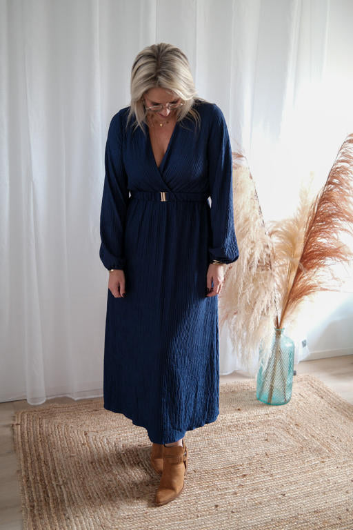 Mona jurk donkerblauw